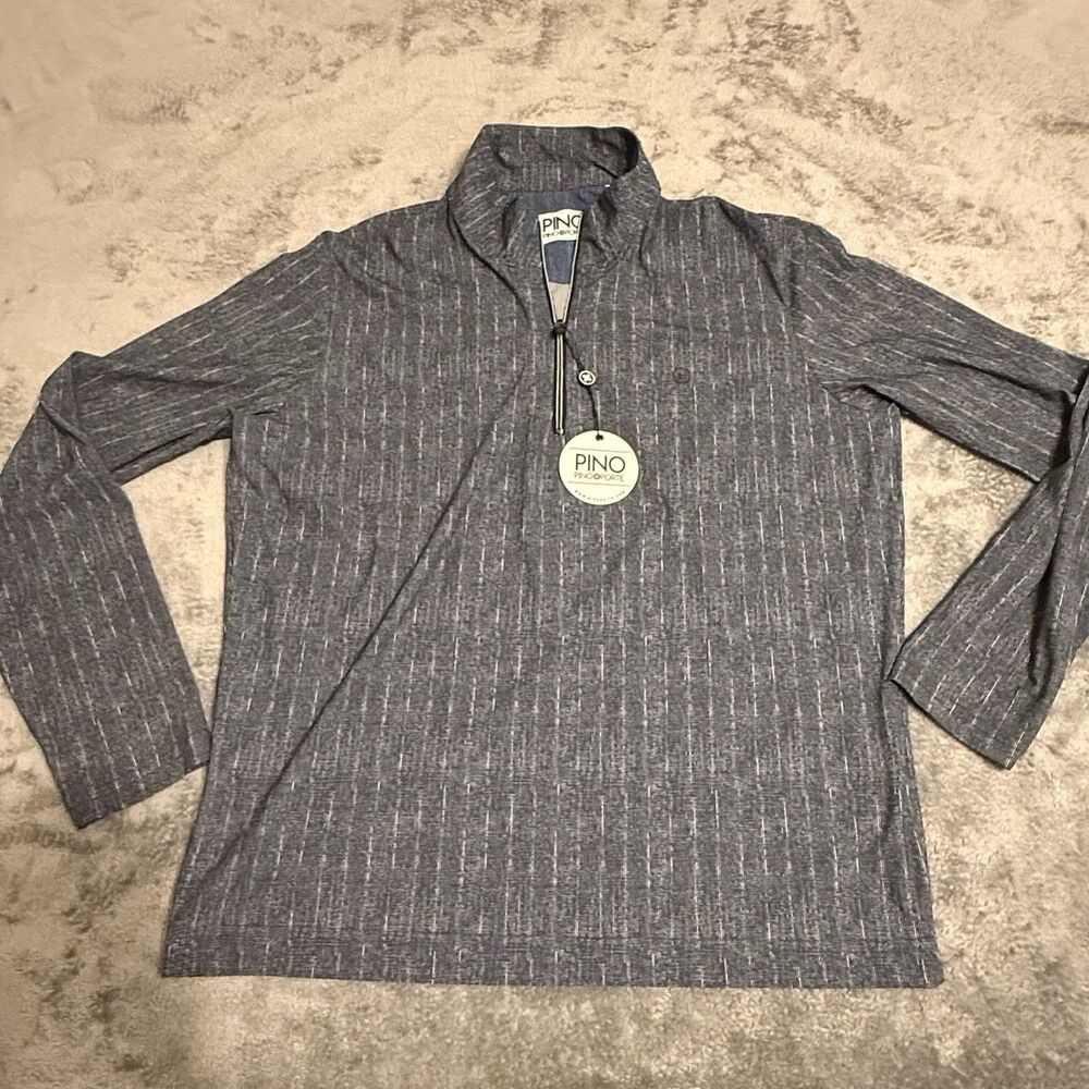 Pino Porte NWT Men’s XL Windbreaker Navy Blue‎ Heather Golf Lightweight